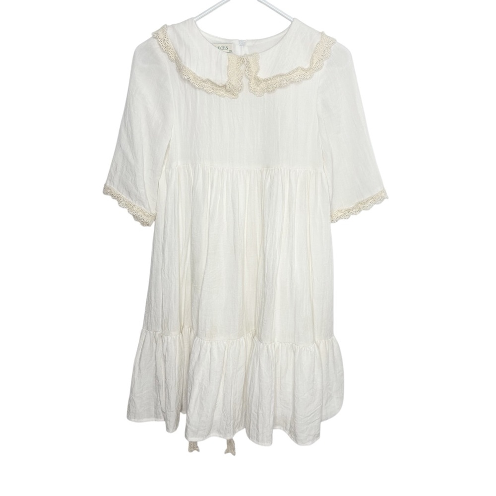 nueces white Peter Pan dress size XXS made in Spain